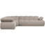 Woood Mojo Hoekbank Links Boucle Beige Melange