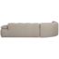 Woood Mojo Hoekbank Links Boucle Beige Melange