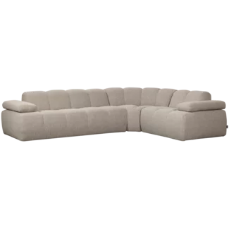 Woood Mojo Hoekbank Rechts Boucle Beige Melange