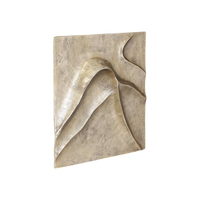 PTMD Wandornament Gihan goud alu wave lines M