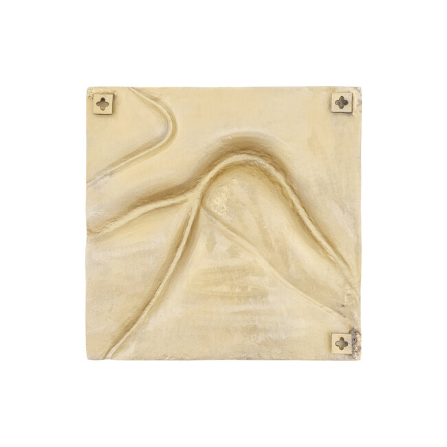 PTMD Wandornament Gihan goud alu wave lines M