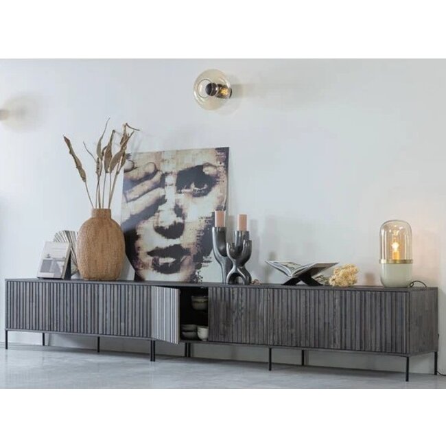 Woood New Gravure Tv Meubel 150 Cm Essen Espresso [fsc]