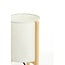 Light en Living Tafellamp Ø22x33 cm LITTO naturel+linnen wit