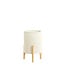 Light en Living Tafellamp Ø22x33 cm LITTO naturel+linnen wit