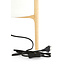 Light en Living Tafellamp Ø22x33 cm LITTO naturel+linnen wit