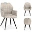 WoonMax Eettafelstoel Puck Zorro - Cognac, Antraciet, Groen, Clay, Zand of Taupe