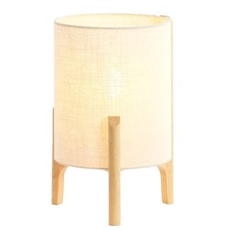 Light en Living Tafellamp Ø22x33 cm LITTO naturel+linnen wit