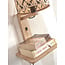 Good&Mojo Wandlamp Java met plank naturel zwart - Good&Mojo