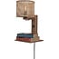 Good&Mojo Wandlamp Java met plank naturel zwart - Good&Mojo