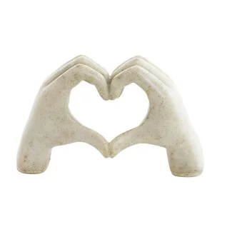 Light en Living Ornament 19x8x11,5 cm HANDS taupe  grijs
