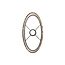 Light en Living Kap ovaal recht smal 30-15-25 cm PASSION paars