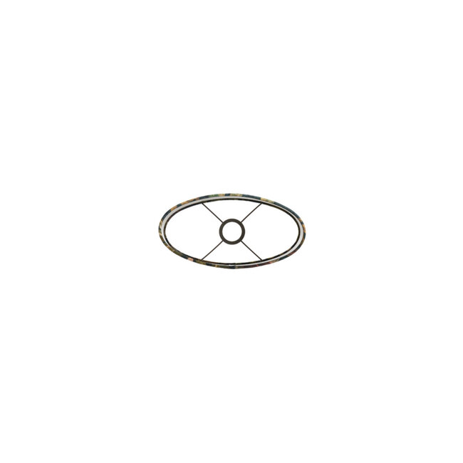 Light en Living Lampenkap ovaal recht smal 30-15-25 cm PASSION glans groen