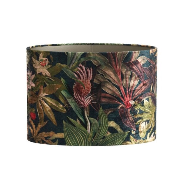 Light en Living Lampenkap ovaal recht smal 45-21-32 cm PASSION glans groen