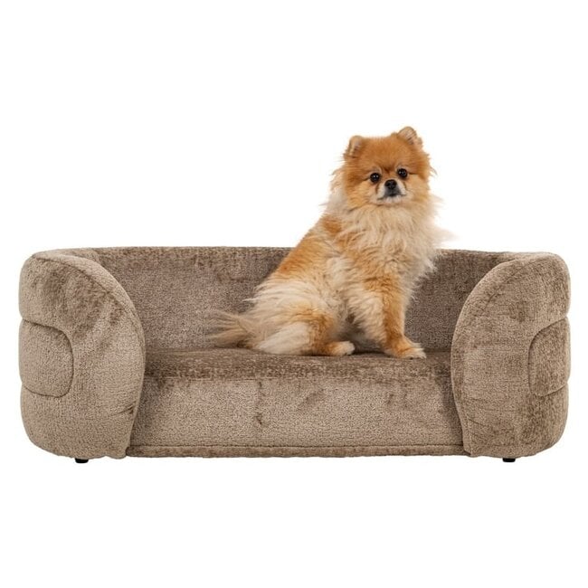 Richmond Interiors  Huisdierenbed Bingo Bergen 104 taupe chenille