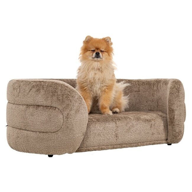Richmond Interiors  Huisdierenbed Bingo Bergen 104 taupe chenille