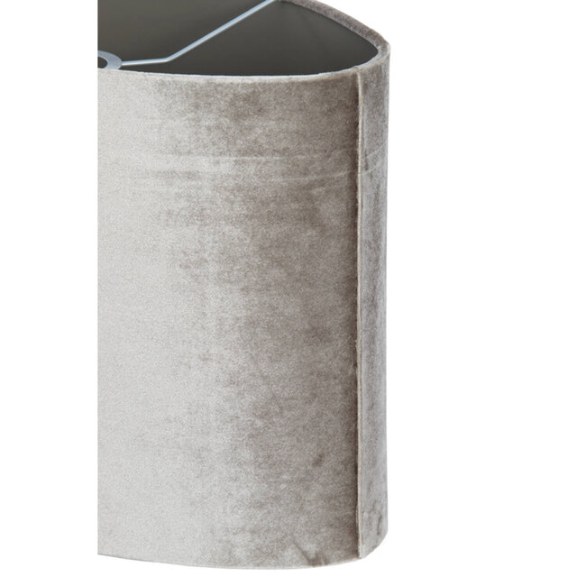 Light en Living Lampenkap ovaal recht smal 38-17,5-19 cm PALATA taupe