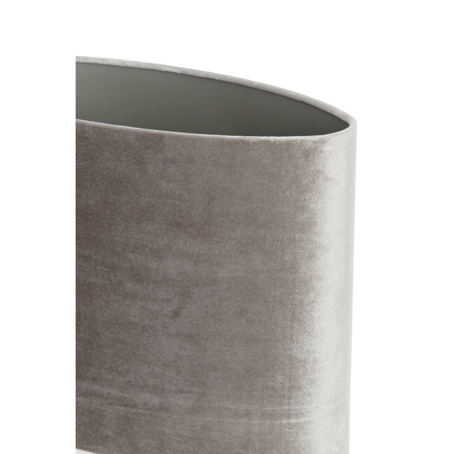 Light en Living Lampenkap ovaal recht smal 38-17,5-19 cm PALATA taupe