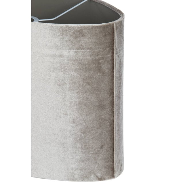 Light en Living Lampenkap ovaal recht smal 45-21-32 cm PALATA taupe