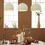 Light en Living Schaal 34x31x11 cm BANDA keramiek crème