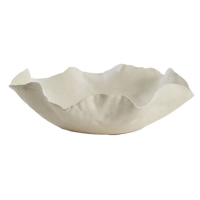 Light en Living Schaal 34x31x11 cm BANDA keramiek crème