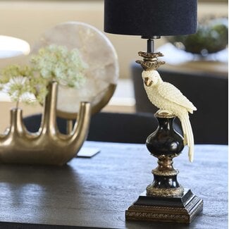 Light en Living Lampvoet 14,5x14,5x46,5 cm NYASA antiek brons-zwart-crème