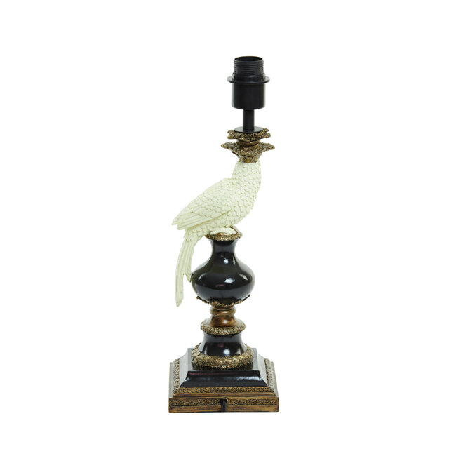 Light en Living Lampvoet 14,5x14,5x46,5 cm NYASA antiek brons-zwart-crème