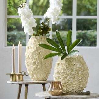 Light en Living Vaas deco Ø26x39,5 cm AGELLO crème