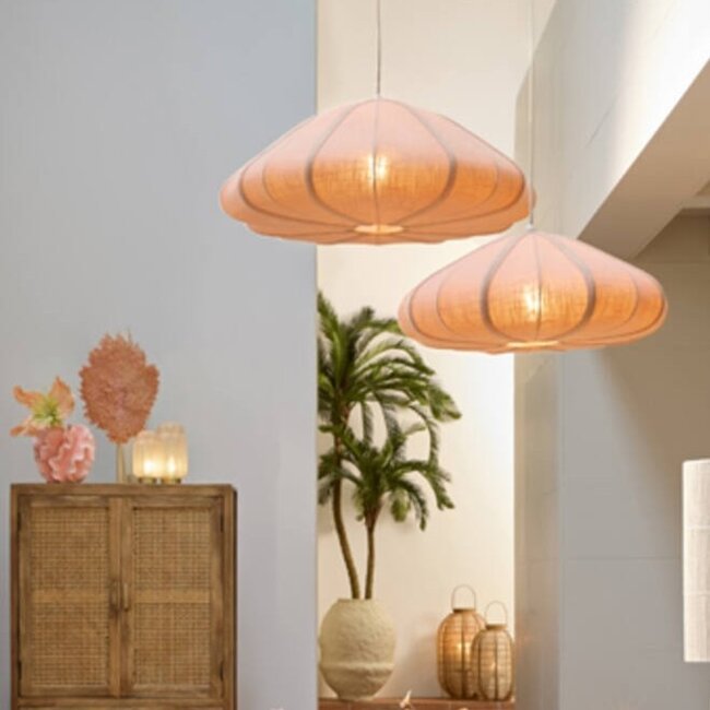 Light en Living Hanglamp Ø64X25 cm Cesano licht roze