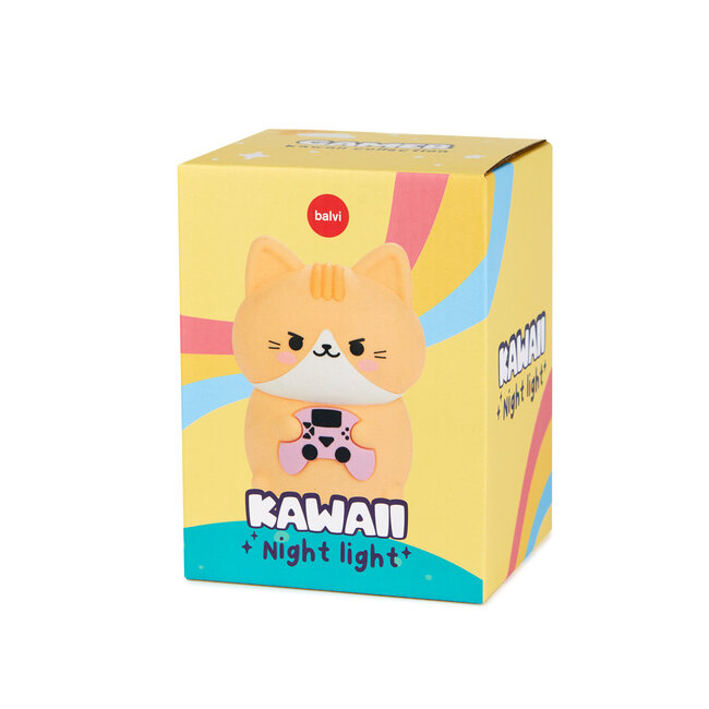 Balvi Nachtlampje Kawaii Gamer oranje