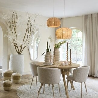Light en Living Hanglamp Ø42x27 cm RAFAELLA raffia naturel