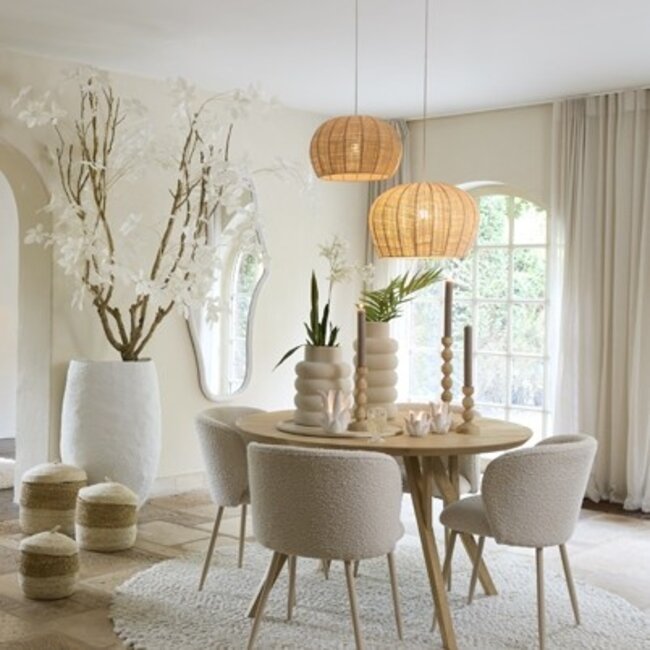 Light en Living Hanglamp Ø42x27 cm RAFAELLA raffia naturel