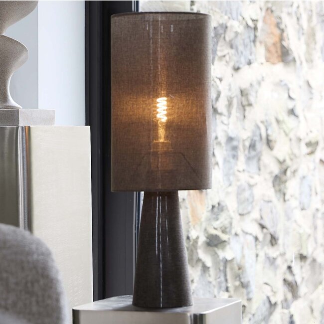 Light en Living Tafellamp Ø20x58 cm MICKY linnen bruin