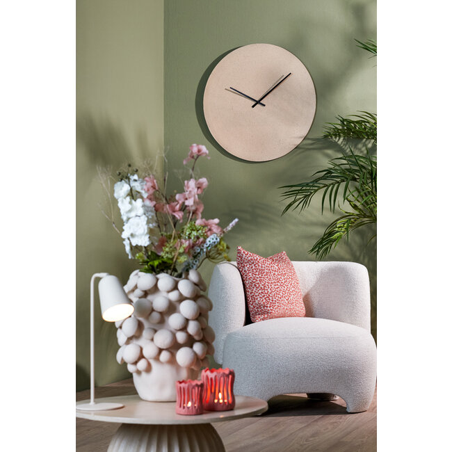 Light en Living Light & Living Klok LICOLA Ø74 cm - Mat Zand & Lichtbruin Gespikkeld