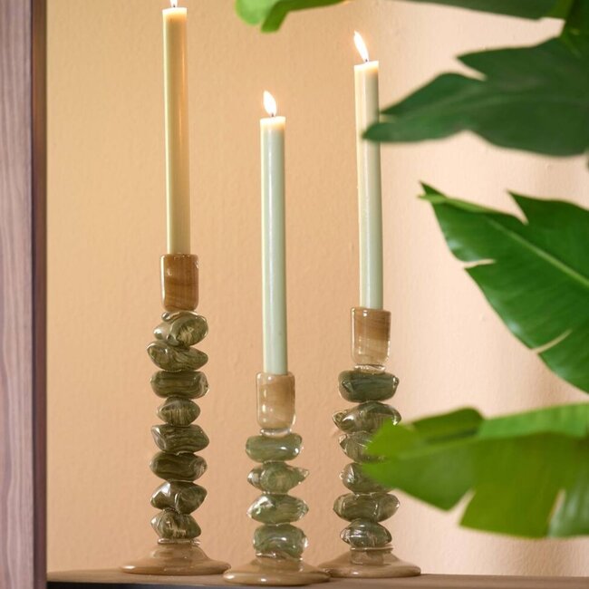 Light en Living Kandelaar Ø11,5X23 cm ESTINA groen