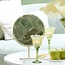 Light en Living Ornament op voet 25x10x35 cm GOUYA - Groen agaat en crème