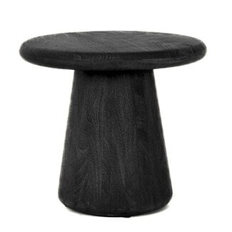 Tower Living Asti Bijzettafel rond zwart 60 cm