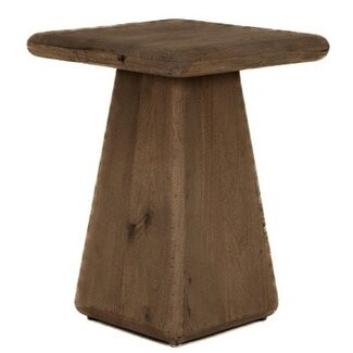 Tower Living Asti Bijzettafel vierkant bruin 40 cm