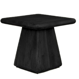 Tower Living Asti Bijzettafel vierkant zwart 60 cm