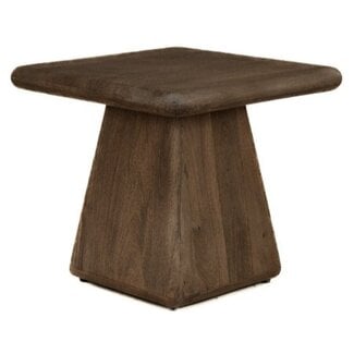 Tower Living Asti Bijzettafel vierkant bruin 60 cm