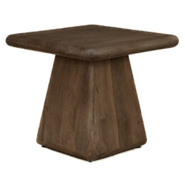 Tower Living Asti Bijzettafel vierkant bruin 60 cm