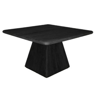 Tower Living Asti Eetkamertafel vierkant zwart 150 cm