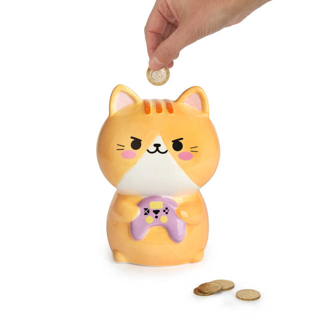 Balvi Spaarpot Kawaii Gamer oranje