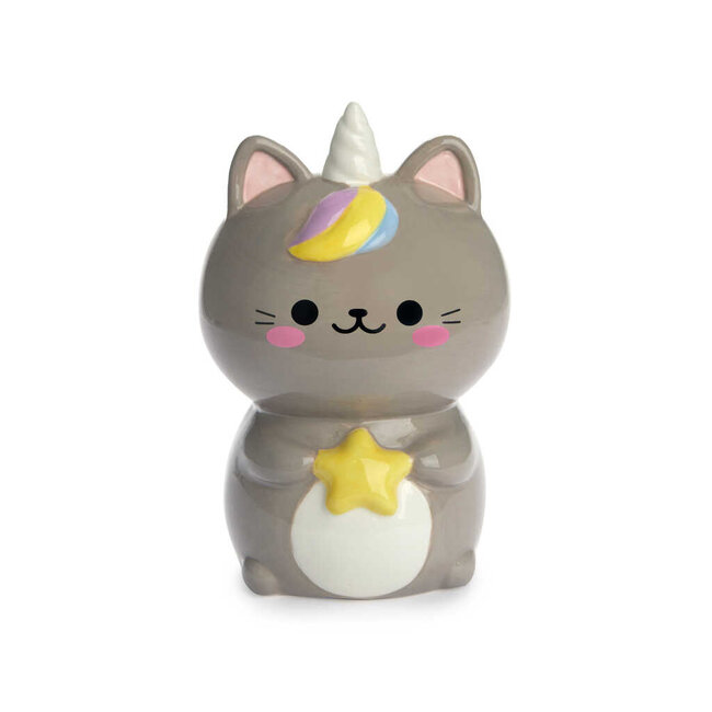 Balvi Spaarpot Kawaii  Starry grijs