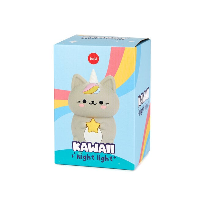Balvi Nachtlampje Kawaii Starry grijs