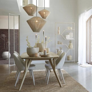 Light en Living Hanglamp Ø53x37 cm FELIDA crème