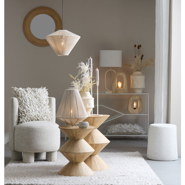 Light en Living Tafellamp Ø35x40 cm FELIDA crème