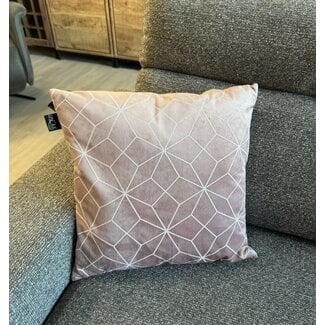 Unique Living Kussen Cilou 45x45cm  - oud roze