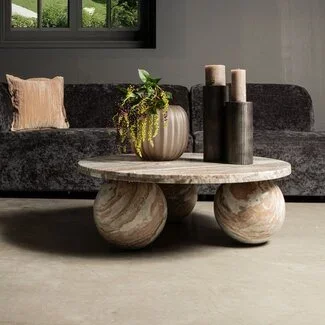 PTMD Salontafel Diro beige marmer