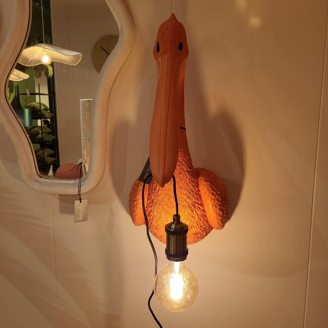 Light en Living Wandlamp 33x28x63 cm PELICAN coral