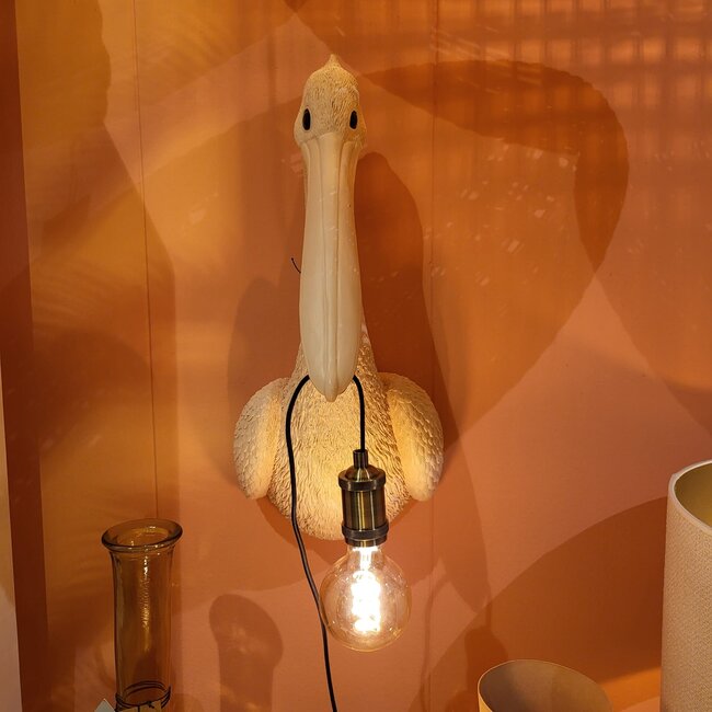 Light en Living Wandlamp 33x28x63 cm PELICAN lichtroze